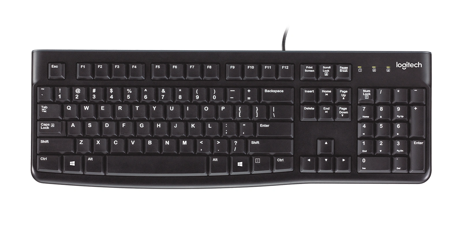 A photo of a typical keyboard.