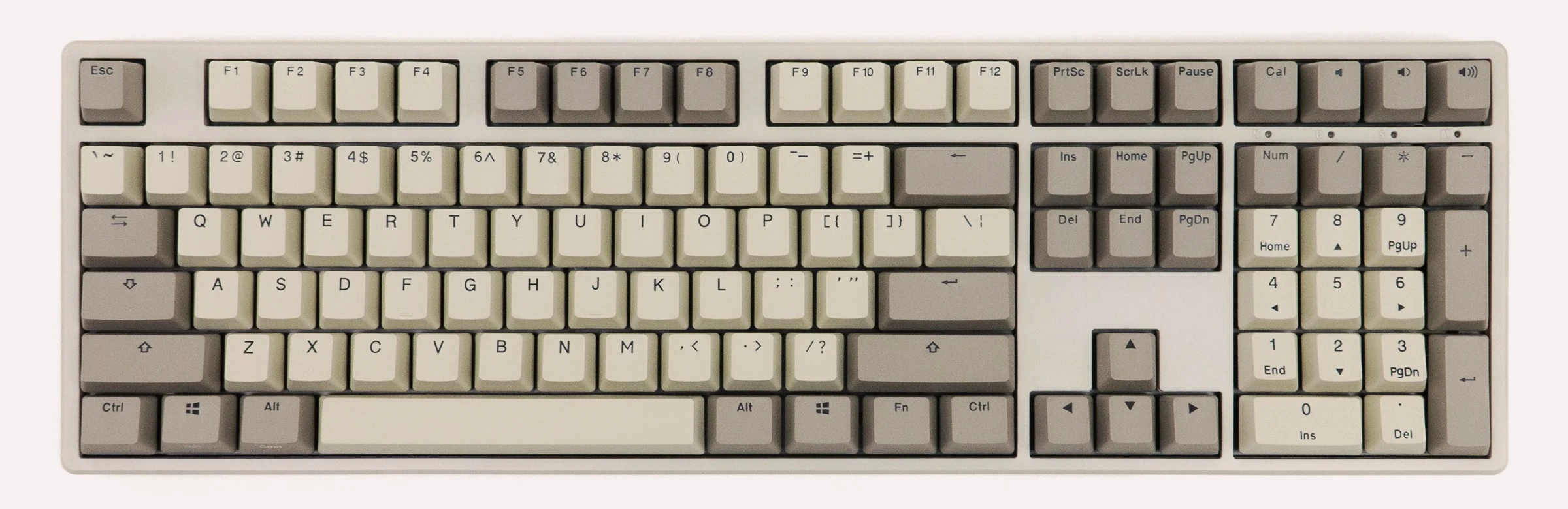 A photo of an old keyboard.